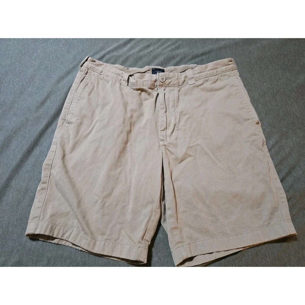 J Crew Shorts Mens 33 Khaki Classic Fit 9in Inseam Chino Basic